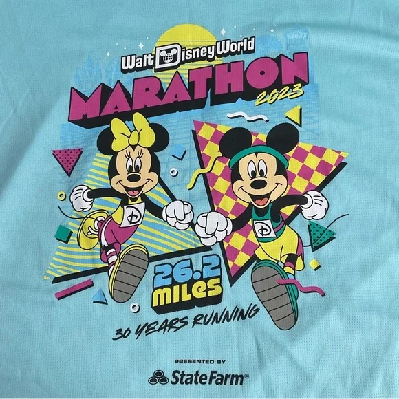2023 Run Disney Marathon 26.2 Miles Walt Disney World 50th Womens Medium Top - Picture 2 of 5